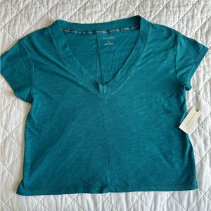 NWT Pilcro Teal Tee